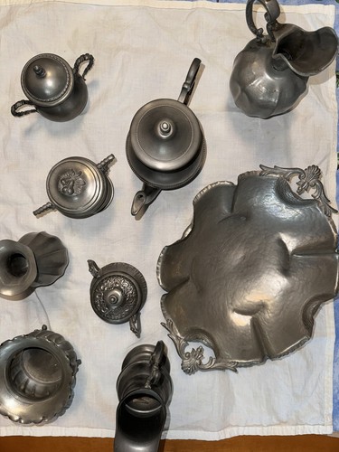 Oggetti peltro antico 9 - peltro,